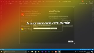 how to activate visual studio 2019 Enterprise and Profesional 2019 [upl. by Cherri468]