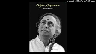 Lalgudi G Jayaraman  rAga sudhArasa pAnamu  AndOLikA  tyAgarAja [upl. by Jenei191]