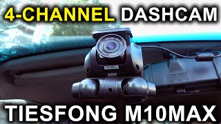 Tiesfong M10MAX  4Channel 360° Dashcam Detailed Review [upl. by Etolas]