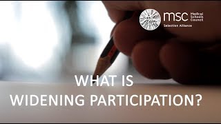 What is widening participation to medicine [upl. by Ressay242]