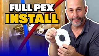 How to Install a Pex Shower  Full Installation Tutorial [upl. by Halsted]