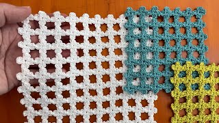 Millefleur Mats Crochet Tutorial  continuous motifs JAYG [upl. by Ettenoitna221]