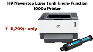 HP Neverstop Laser Tank SingleFunction 1000a Printer reviews [upl. by Lohman]