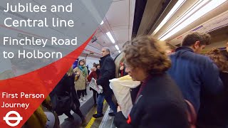 London Underground First Person Journey  Finchley Road to Holborn Via Bond Street [upl. by Sajet]