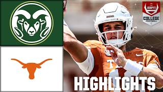 Texas Longhorns vs Colorado State Rams  Full Game Highlights  ESPN College Football [upl. by Budd]