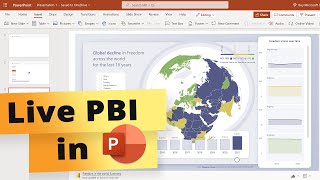 Embed Add LIVE Power BI reports in PowerPoint free solution [upl. by Utham]