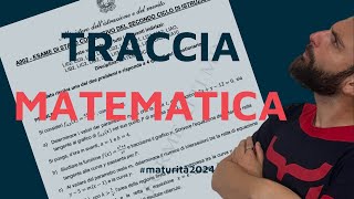 Esame di MATURITÀ 2024 tracce seconda prova di MATEMATICA  Liceo Scientifico [upl. by Witha]