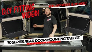 Rear door mounting Table  Drivers Side Door Fitting Instructions  70 Series Landcruiser [upl. by Kemp]