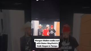 MORGAN WALLEN TAMPA WALKOUT W HULK HULGAN amp BAKER MAYFIELD [upl. by Karlene712]