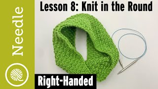 How to Knit in the Round for Beginners  Lesson 8 [upl. by Stimson]