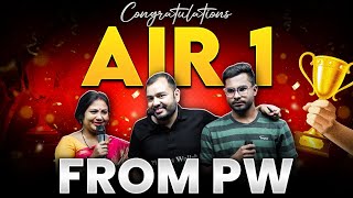 NEET 2024 Result  PW Created History  NEET AIR 1 From PW 🔥💪🏻 [upl. by Cram]