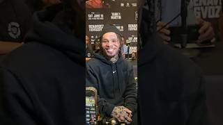 TANK DAVIS LAUGHS WHEN ASKED IF HES HAPPY WITH THE PROMOTION FOR HIS FIGHT [upl. by Einnal506]