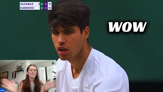 College Tennis Player REACTS to Mens Finals Wimbledon 2024 [upl. by Nosyaj]