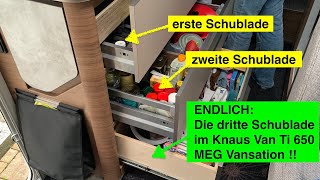 Endlich Dritte Schublade im Knaus Van Ti 650 MEG Vansation WoMo [upl. by Eseeryt]