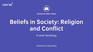 Religion and Conflict  Beliefs in Society  ALevel Sociology [upl. by Roswell]