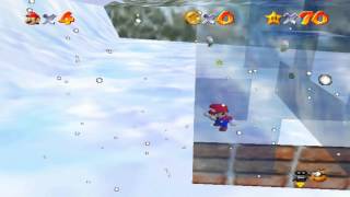 Super Mario 64  Chez le Roi des Neiges  Etoile 3  Dans le glaçon [upl. by Culliton946]