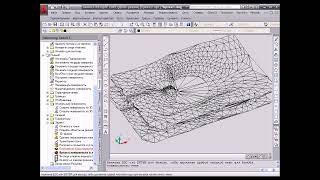 GeoniCS 2015 Врезка поверхности в поверхность AutoCAD ТОПОПЛАНситуация рельеф [upl. by Bethezel377]