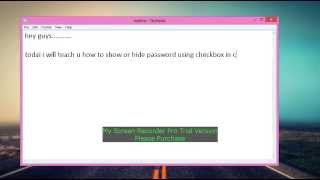 show or hide the password using the checkbox in c [upl. by Conlen33]