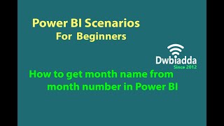 How to get month name from month number in Power BI  Power BI scenarios videos [upl. by Aksel]