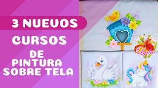 3 Nuevos Cursos de Pintura Sobre Tela [upl. by Pryce361]