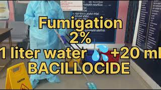 NQASWhat is fumigation in hospital fumigation methodshowtomake fumigation dilution youtubetamil [upl. by Nagrom90]