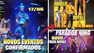 NOVO CALENDÃRIO SEMANAL FREE FIRE NOVOS EVENTOS CONFIRMADOS CALÃ‡A ANGELICAL CHEGANDO E MUITO MAIS [upl. by Ayrb]