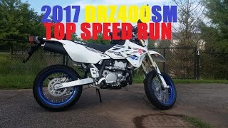 2017 DRZ400SM TOP SPEED [upl. by Parfitt]