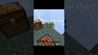 Minecraft Skyblock is a Lesson on Life minecraft minecraftshorts nostalgia [upl. by Alick125]