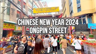 4K Chinese New Year Walk at Ongpin in Binondo  Manila Philippines February 2024 [upl. by Dahs773]