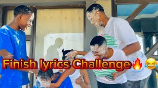 Finish lyrics challenge‼️😂funny explore explorepage fyp [upl. by Ahsinot]