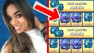 ABRINDO TODOS MELHORES BAÚS COM MINHA IRMÃ CLASH ROYALE [upl. by Osher]