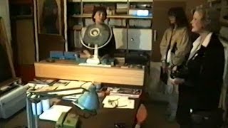 Beata Tyszkiewicz visits Beksińskis atelier 1989 [upl. by Jemina]