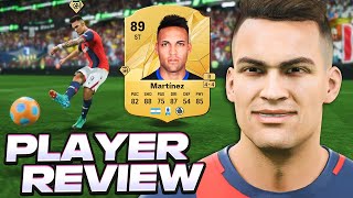 O MELHOR ATACANTE DA SERIE A E UM DOS MELHORES DO JOGO  LAUTARO 89  PLAYER REVIEW I FC 25 [upl. by Llenrac]