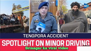 Viral Srinagar accident video 🤔 [upl. by Idnam]