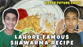 Famous Chicken Shawarma Recipe  Food Street Lahore  Hungry Comics [upl. by Deborath445]