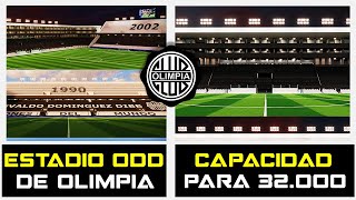 🚨 EL IMPRESIONANTE NUEVO ESTADIO 🏟️ DE OLIMPIA ⚪⚫  ESTADIO OSVALDO DOMÍNGUEZ DIBB 👏 [upl. by Ayerdna410]