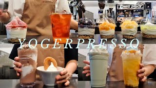 👋집 나갔던 편집자가 돌아왔어요🤗  요거프레소 카페 브이로그 yogerpresso cafe vlog asmr [upl. by Oberheim]