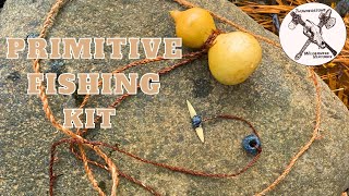 Making a Primitive Survival Fishing Hand Line [upl. by Healy599]