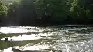 MERAMEC RIVER THE OLD HOG TROUGH BRIDGE FOOTINGS  BOURBON [upl. by Dnalram460]