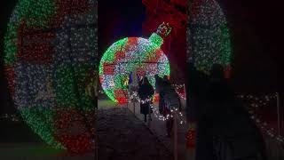 Lighted giant ornament show [upl. by Aliemaj]