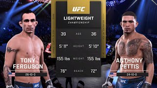 Tony Ferguson VS Anthony Pettis Full FightLight Weight World ChampionshipUFC 5 Fight Of The Night [upl. by Llenreb]