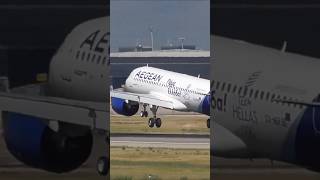 AEGEAN AIRLINES TEAM HELLAS  AIRBUS A320NEO  LANDING  BARCELONA INTERNATIONAL AIRPORT LEBLBCN [upl. by Flossi]