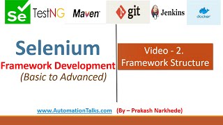 Selenium Framework  Basic 2 Framework structure [upl. by Nallad]