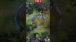 Spirit Breaker VS 3 Hero In dota  LUL dota2 shorts dota2short [upl. by Frendel]