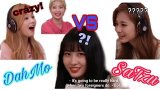 Twice 트 와이스 DahMo Vs SaTzu whisper challenge  FunTuwaysuh [upl. by Sabelle]