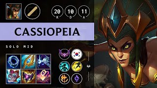 Cassiopeia Mid vs Ahri Triple Kill Dominating  KR Master Patch 1423 [upl. by Ernie11]