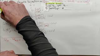 Complex ion stepwise formation amp calculations Solubility Lesson 51 [upl. by Ydissak]