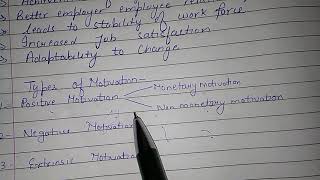 Types of motivation positive negative extrinsic intrinsic motivation [upl. by Llerrac]