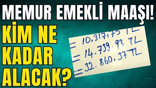 Memur emekli maaşları ne kadar oldu I En düşük memur maaşı I haber sondakika [upl. by Birk]