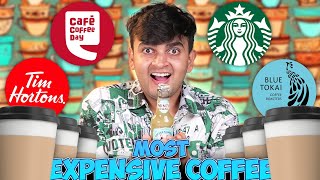 Trying Most Expensive Coffee of Every Brand [upl. by Hnid]